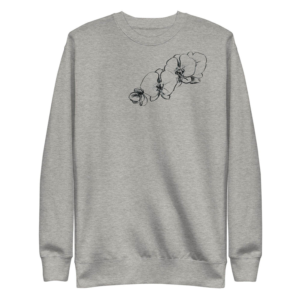 Orchid Sketch Printed Unisex Premium Sweatshirt - Dear Daughters Design