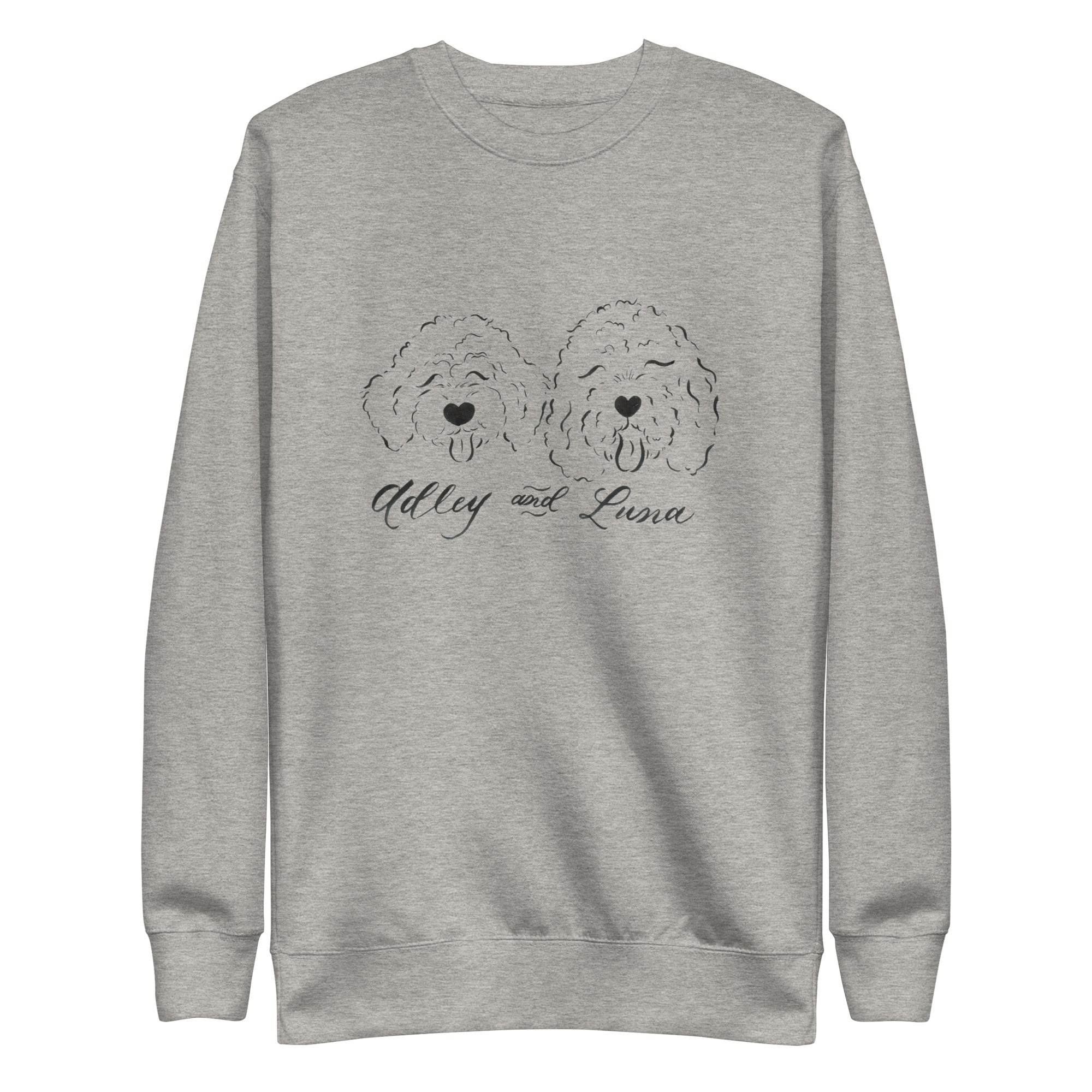 CUSTOM - Adley and Luna - Front Design - Unisex Premium Sweatshirt - CUSTOM - Dear Daughters Design