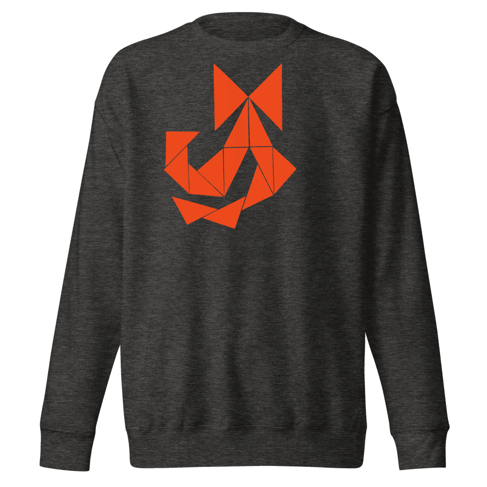 Unique Witchy Vibes Bow Sweatshirt - Orange Abstract - Unisex Premium Sweatshirt - Dear Daughters Design