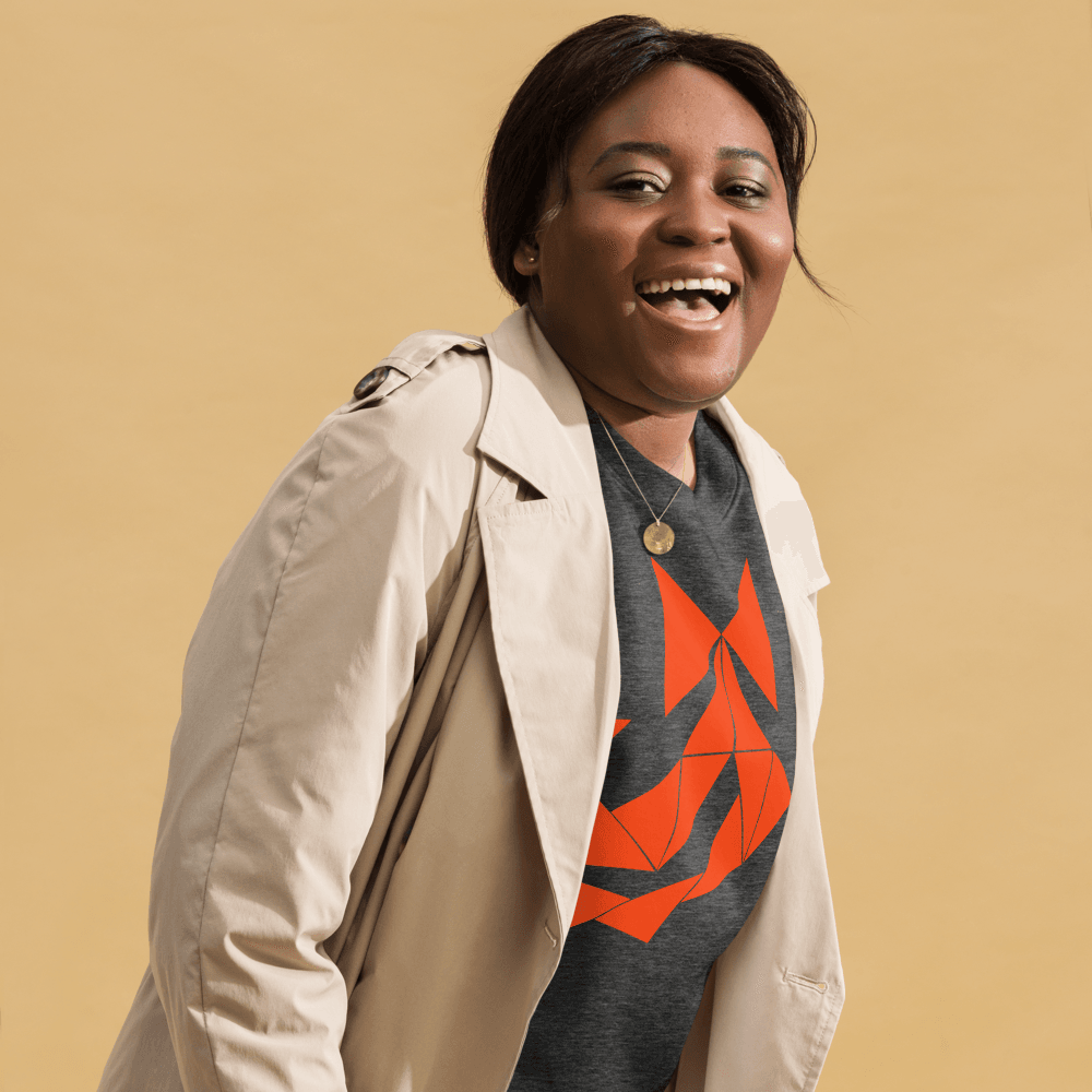 Unique Witchy Vibes Bow Sweatshirt - Orange Abstract - Unisex Premium Sweatshirt - Dear Daughters Design