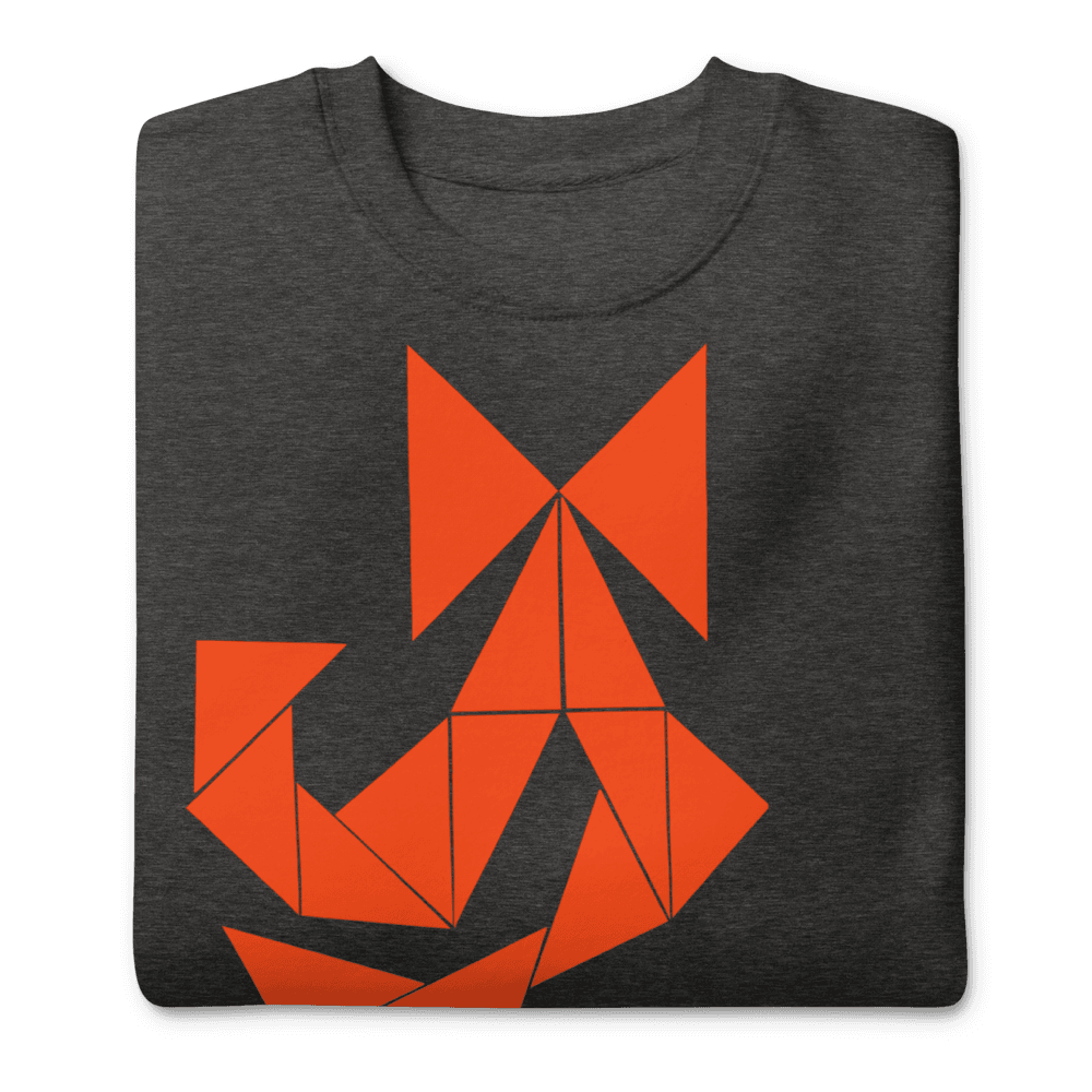 Unique Witchy Vibes Bow Sweatshirt - Orange Abstract - Unisex Premium Sweatshirt - Dear Daughters Design