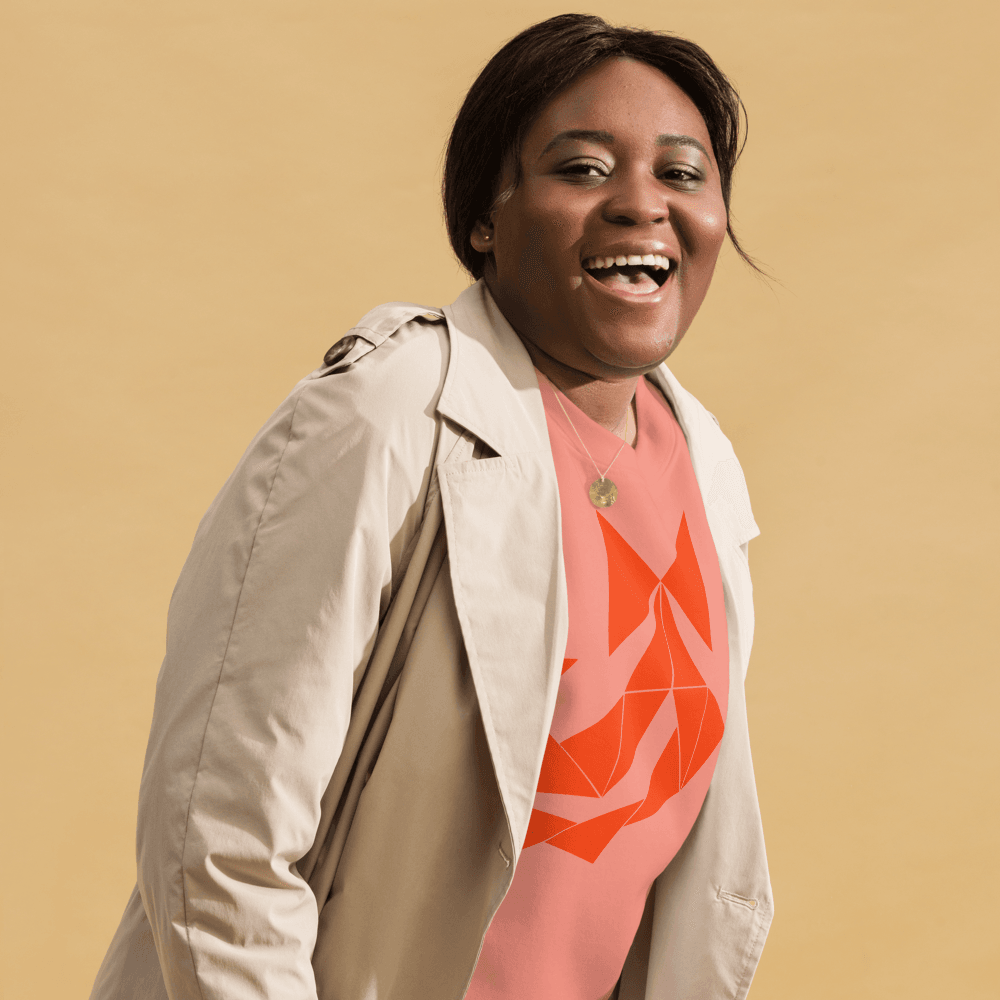 Unique Witchy Vibes Bow Sweatshirt - Orange Abstract - Unisex Premium Sweatshirt - Dear Daughters Design