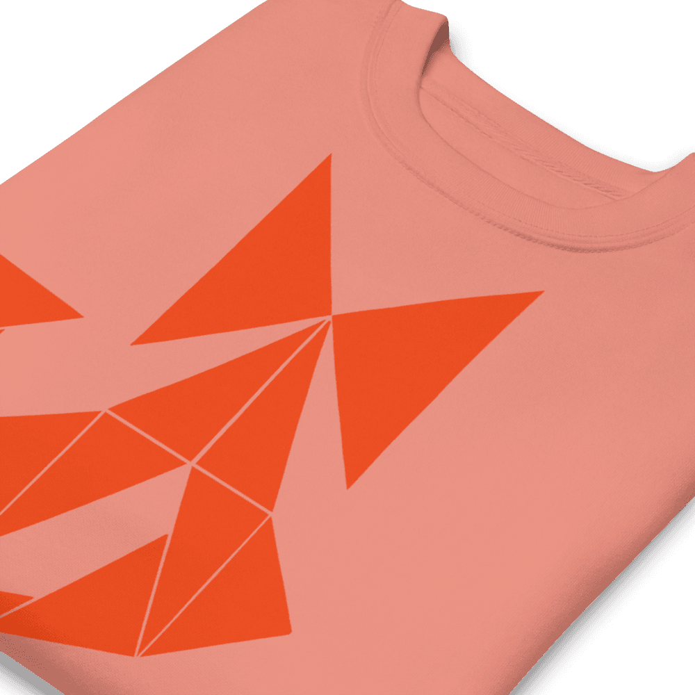 Unique Witchy Vibes Bow Sweatshirt - Orange Abstract - Unisex Premium Sweatshirt - Dear Daughters Design