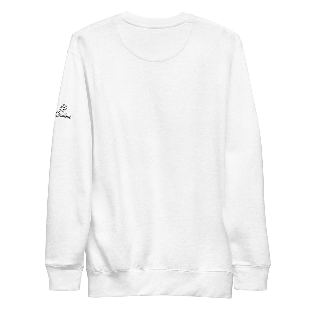 CUSTOM3 Updated - Judy Mama Chest Arm (Two Location Printing) - Unisex Premium Sweatshirt - Holiday Matching Gift - CUSTOM - Dear Daughters Design