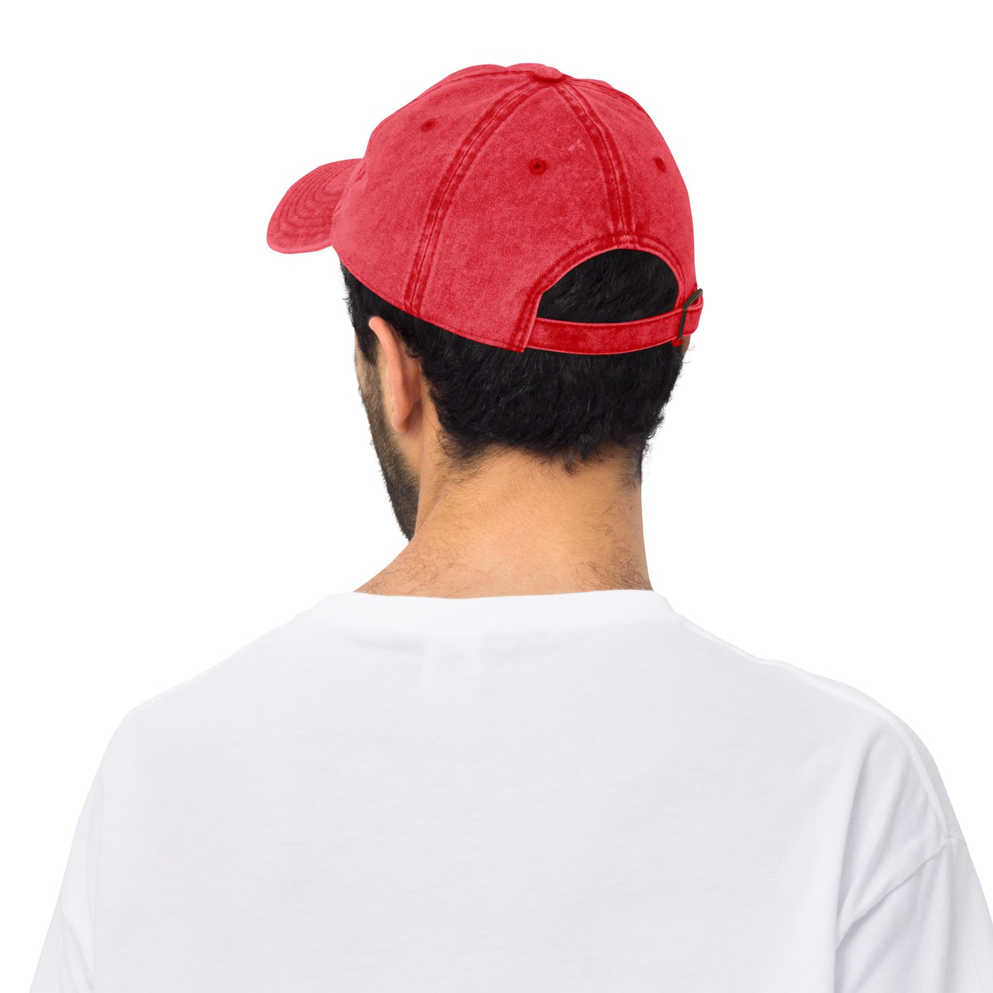 Embroidered Script "Dad" Calligraphy Vintage Cotton Twill Cap