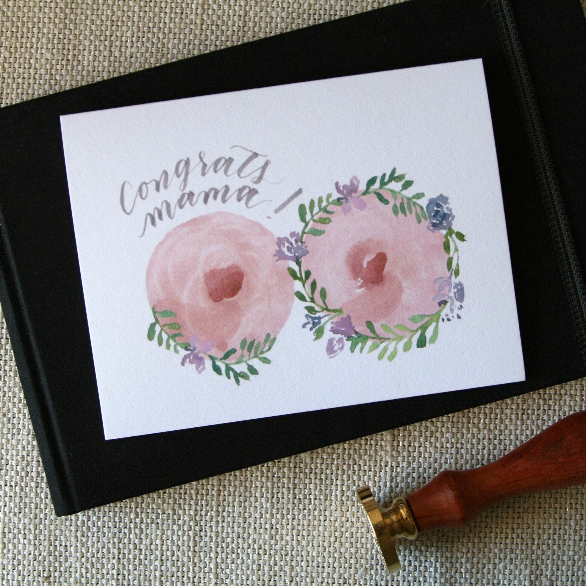 Celebrate Breastfeeding Journey Card - Congrats Mama Card - PURPLE - Dear Daughters Design