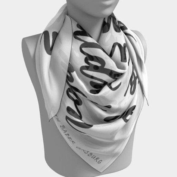 Gift for Feminist - Scarf with Decisions Quote by Ruth Bader Ginsburg - Dear Daughters Design