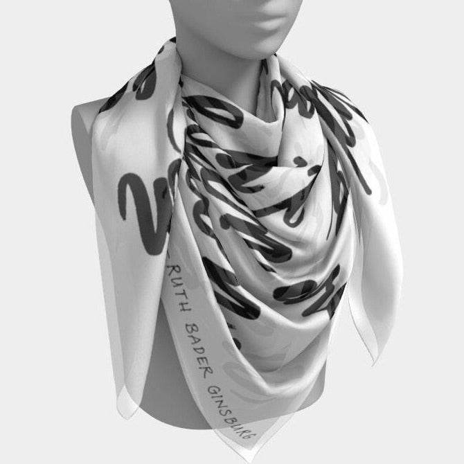 Gift for Feminist - Scarf with Decisions Quote by Ruth Bader Ginsburg - Dear Daughters Design